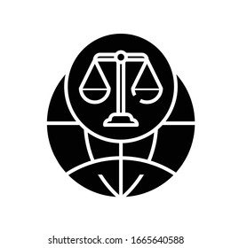 World laws line icon, concept sign, outline vector illustration, linear symbol.