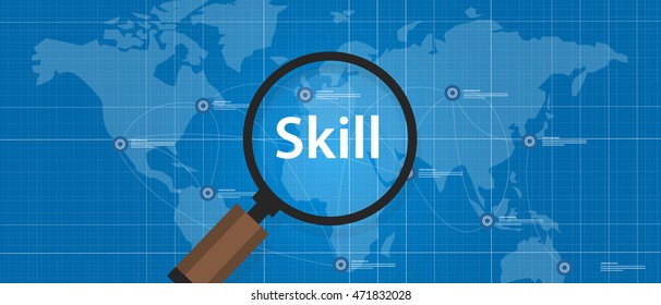 world leader global executive manager corporate male smile with map connected 