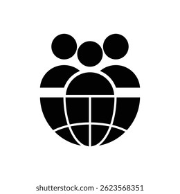 Plantilla de diseño de Vector de icono líder mundial