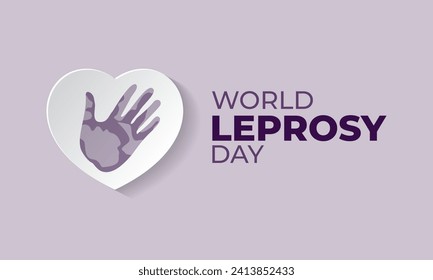 World Leprosy Day Background Vector Illustration