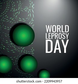 WORLD LEPROSY DAY . Design suitable for greeting card poster and banner
