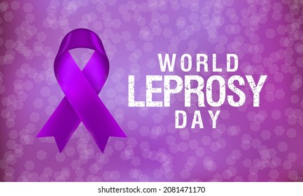 World Leprosy day (Hansen's disease) is observed every year on the last Sunday of January. to increase the public awareness of leprosy, Vector illustration