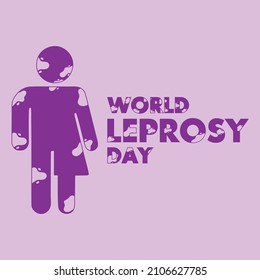 World leprosy day posters vector