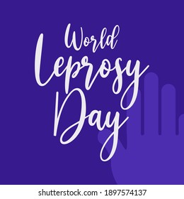 World Leprosy Day Vector Illustration. Good for greeting card poster and banner 