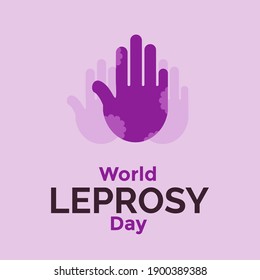 World Leprosy Day Vector Illustration. 