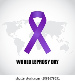 world  leprosy day vector illustration