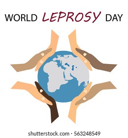 World Leprosy Day Vector Illustration.