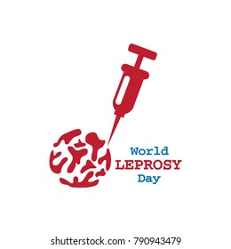 world leprosy day. leprosy vector illustration eps 10