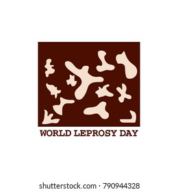 world leprosy day. leprosy vector illustration eps 10