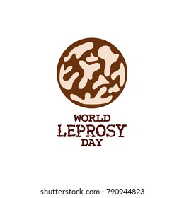 world leprosy day. leprosy vector illustration eps 10
