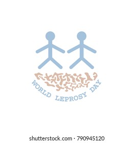 world leprosy day. leprosy vector illustration eps 10