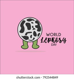 world leprosy day. leprosy vector illustration