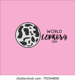 world leprosy day. leprosy vector illustration