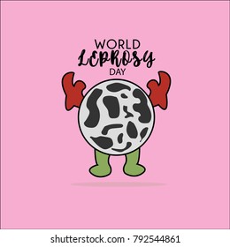 world leprosy day. leprosy vector illustration