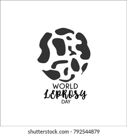 world leprosy day. leprosy vector illustration