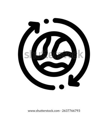 world line icon. Clean and minimalist vector icon for websites, mobile apps, presentations, and logos. Fully scalable and customizable for any project.