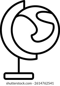 World Line Vector Icon Design