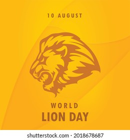 World Lion Day, Vector illustration design.