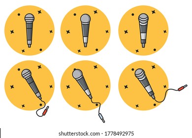 world listening day, microphone vector Illustration