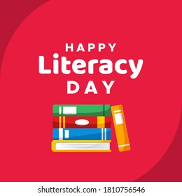 World Literacy Day Vector Design Illustration For Celebrate Moment