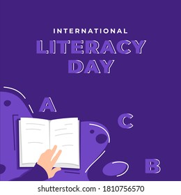 World Literacy Day Vector Design Illustration For Celebrate Moment