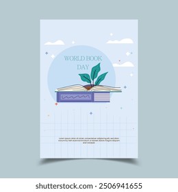 Welt Alphabetisierung Tag Vektorgrafik Flyer Template Design