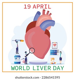 World Liver day. World Liver day is observed each year on April 19th across the globe. aims to raise global awareness of hepatitis a group of infectious diseases known as Hepatitis A, B, C, D, E. 