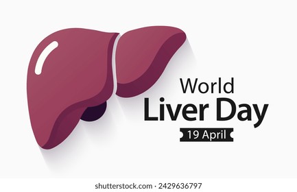 World Liver day is observed each year on April 19th across the globe. aims to raise global awareness of hepatitis a group of infectious diseases known as Hepatitis  A, B, C, D, and E. Vector art.