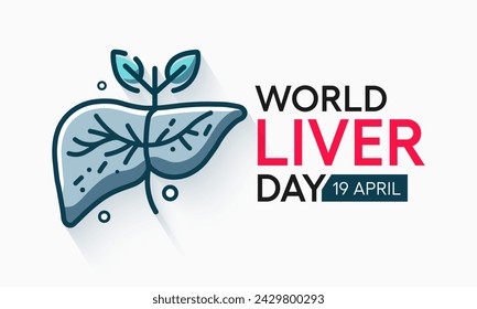 World Liver day is observed each year on April 19th across the globe. aims to raise global awareness of hepatitis a group of infectious diseases known as Hepatitis  A, B, C, D, and E. Vector art.