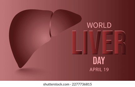 World Liver day. Template for background, banner, card, poster 
