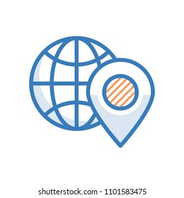 World Location Vector Icon