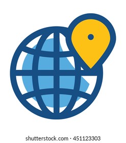 World Location Vector Icon