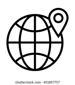 World Location Vector Icon