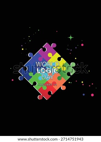 World Logic Day creative illustration symbolizing reasoning intelligence problem solving and critical thinking