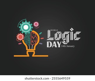World logic day, good for world logic day celebration. 14 January. Vector illustration. pattern background. holiday concept. banner , poster.