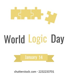 World Logic Day. January 14. Vector illustration