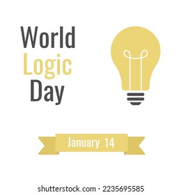 World Logic Day. January 14. Vector illustration