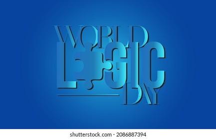 world logic day vector template. 14 January design for world logic day.