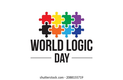 world logic day vector template. 14 January design for world logic day.