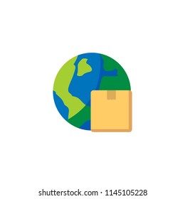 World Logistic Logo Icon Design