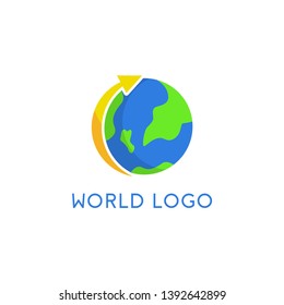 World Logo Icon Design Vector Illustration