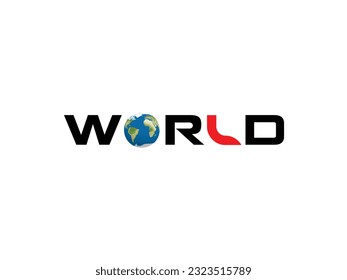 World logo make with vector