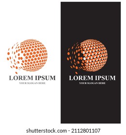  Ilustración vectorial de la plantilla de logotipo mundial