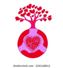 world of love. The 14th of February. Valentine's Day