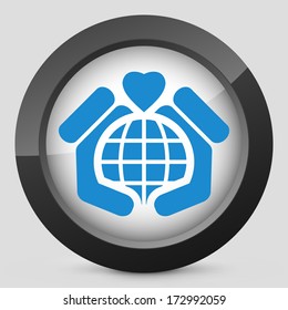 World love icon