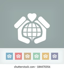 World love icon