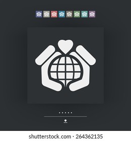 World love icon