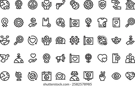 World love icons High-Quality Vector Icons Collection with Editable Stroke. Ideal for Professional and Creative Projects