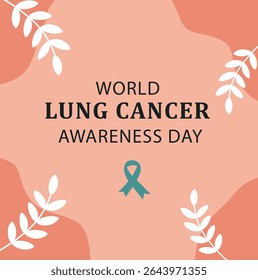World Lung Cancer Awareness Day Illustration Set: Promoting Understanding and Support
