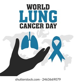 World Lung Cancer Day background